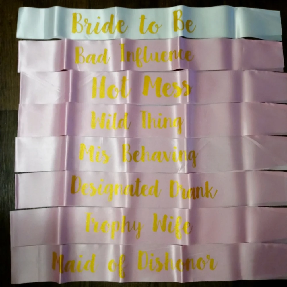 NWOB Bridal Sashes x8
